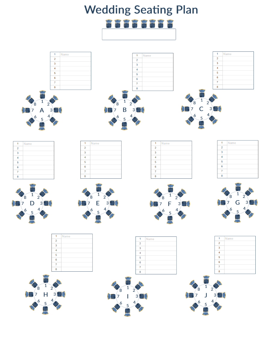 wedding seating plan