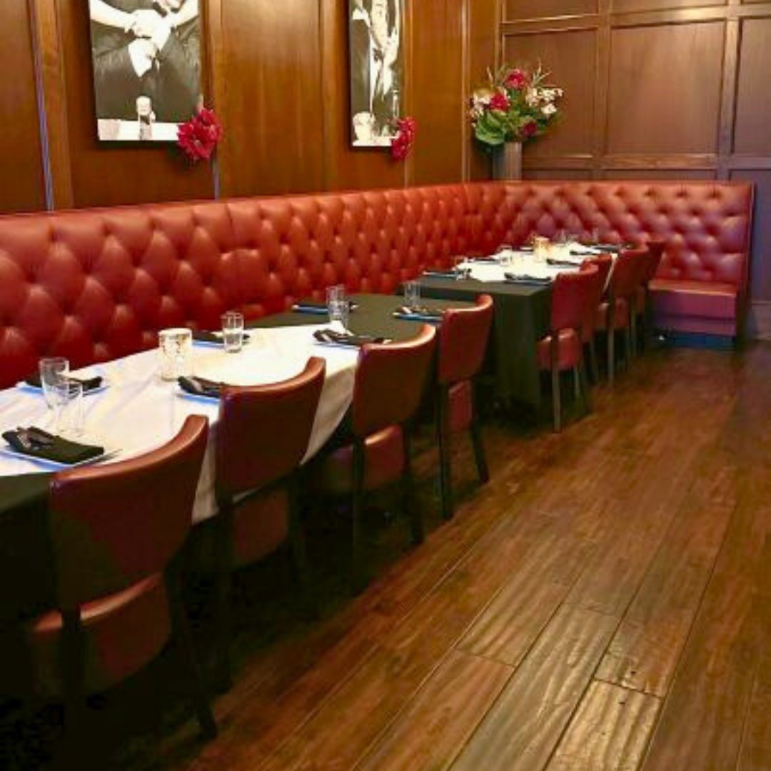 Giancarlo's Steakhouse Red Tufted Booth