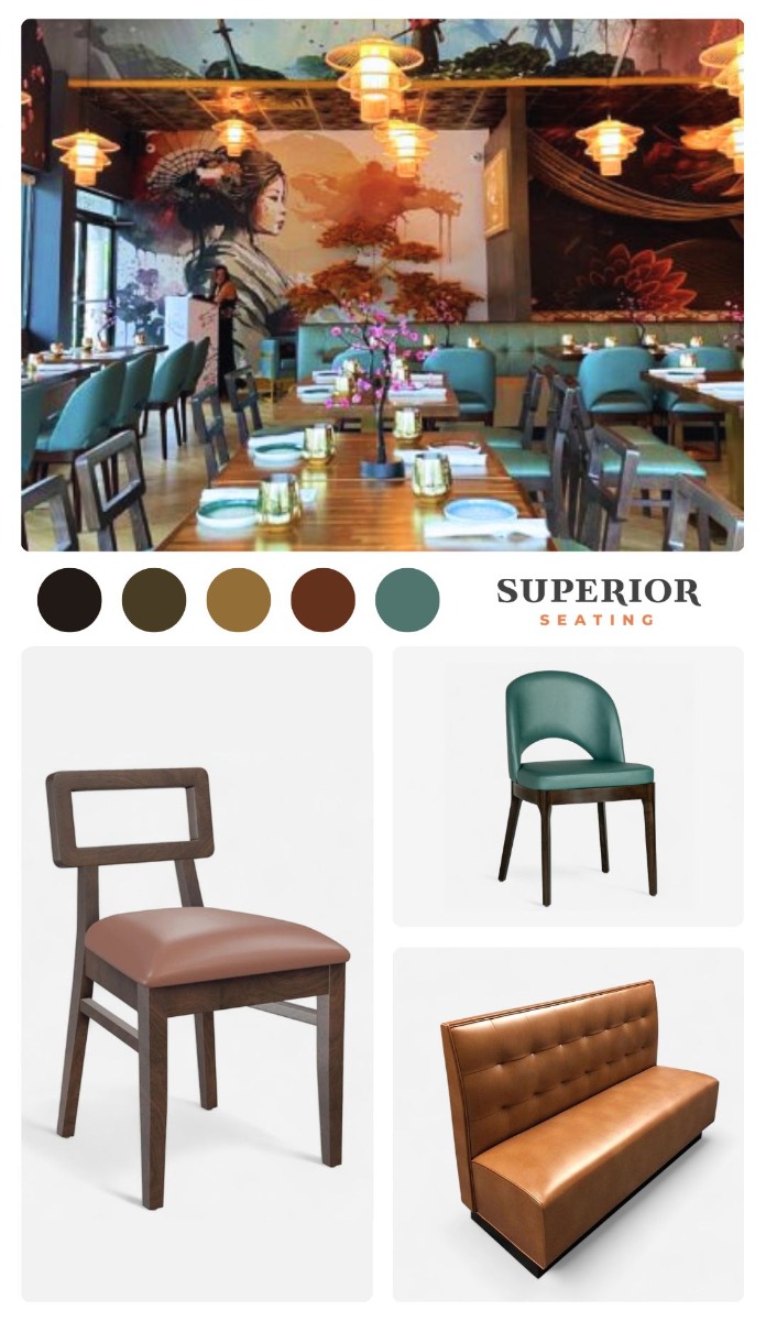 Katana Cocina Nikkei Sushi Restaurant Furniture Moodboard