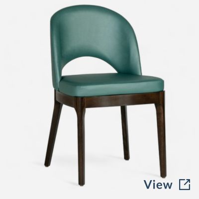 Lily Modern Beechwood Chair in Walnut Finish